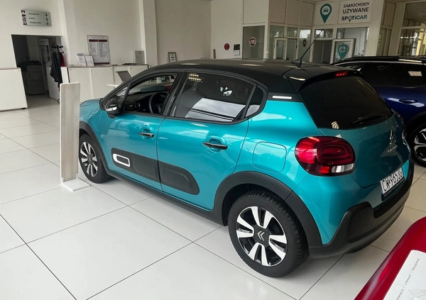 Citroen C3 cena 68900 przebieg: 1064, rok produkcji 2023 z Tuchola małe 46